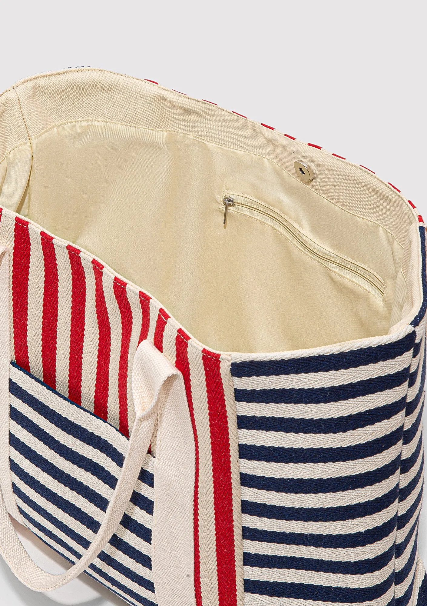 Striped beach Bag