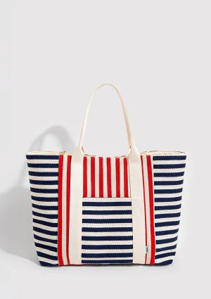 Striped beach Bag