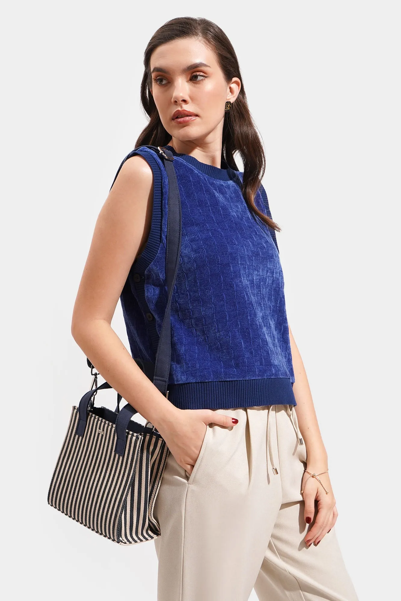 Striped Canvas Bag