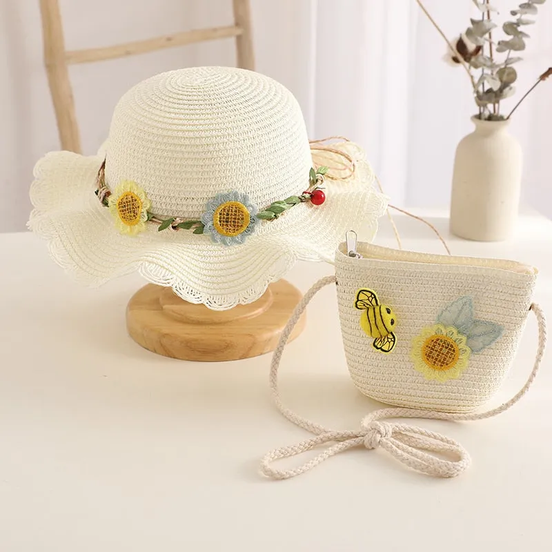 Summer Girls Hats and Shoulders Sets