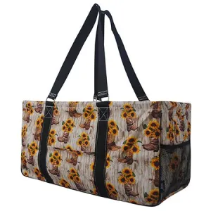 Sunflower Cowgirl Boots NGIL Utility Bag