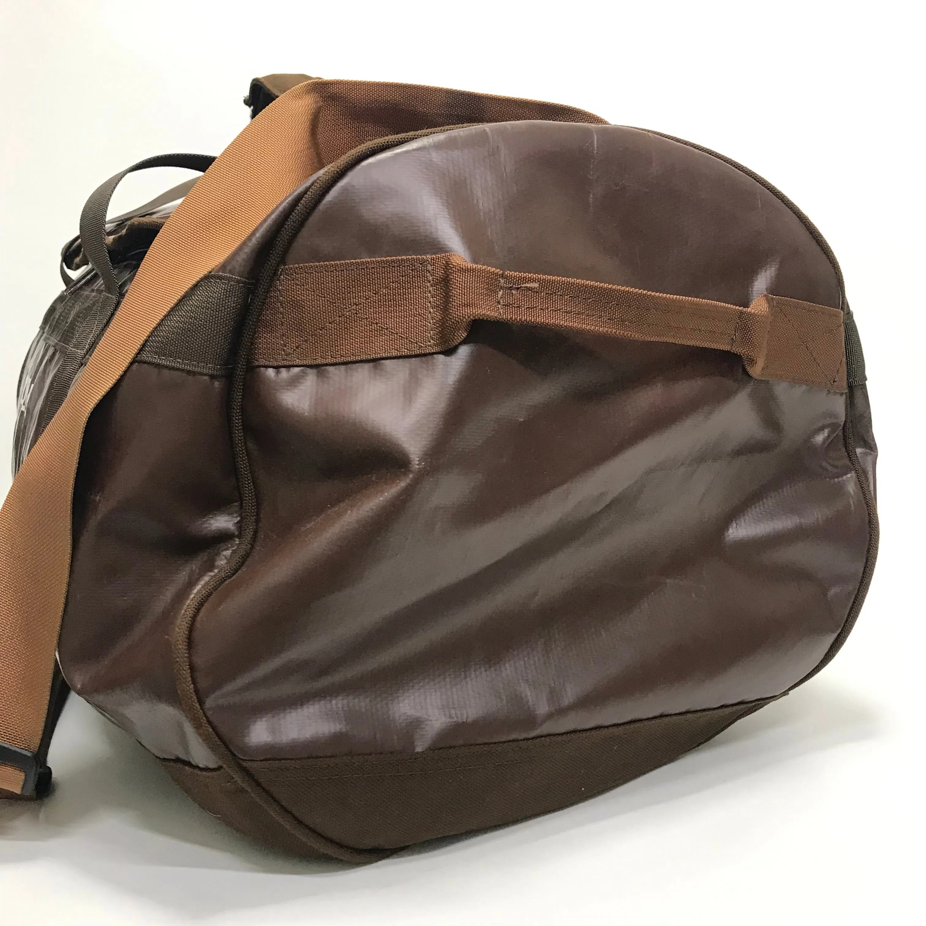Supreme Vintage Vinyl Duffle Bag Brown