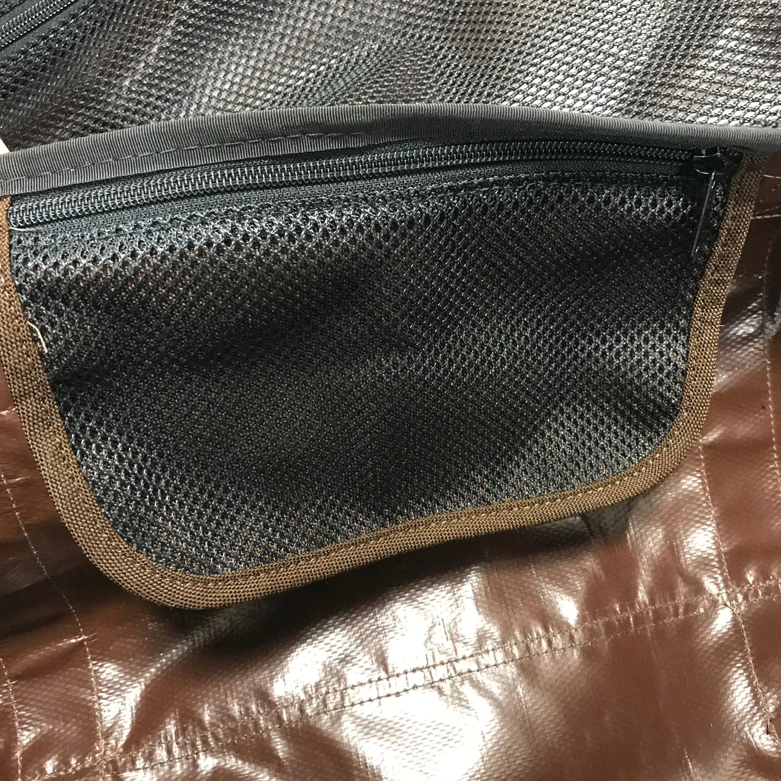 Supreme Vintage Vinyl Duffle Bag Brown