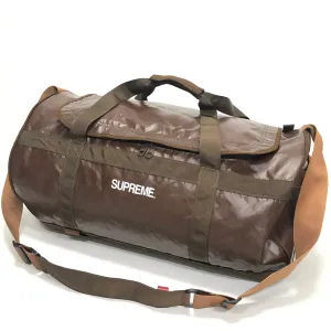 Supreme Vintage Vinyl Duffle Bag Brown