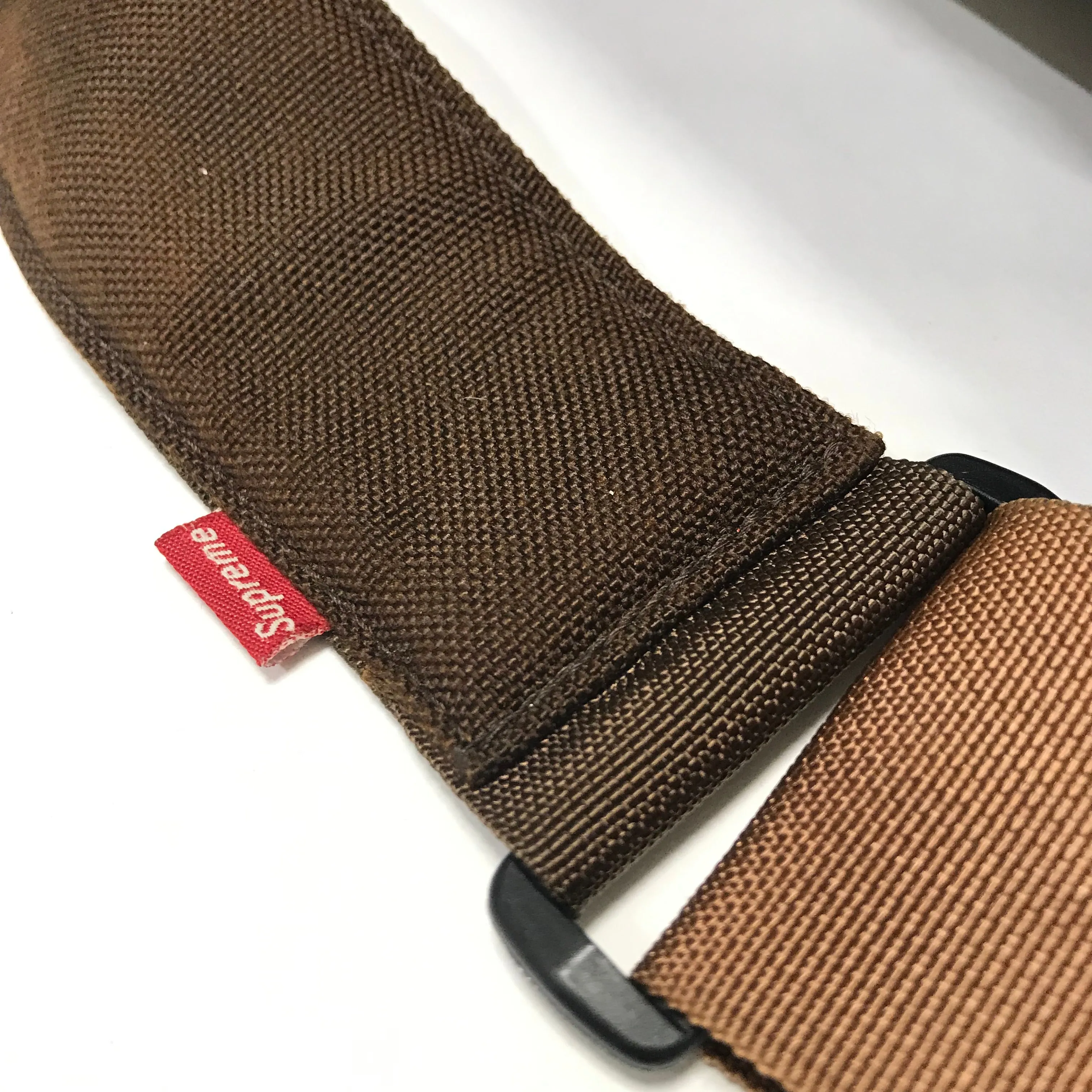 Supreme Vintage Vinyl Duffle Bag Brown