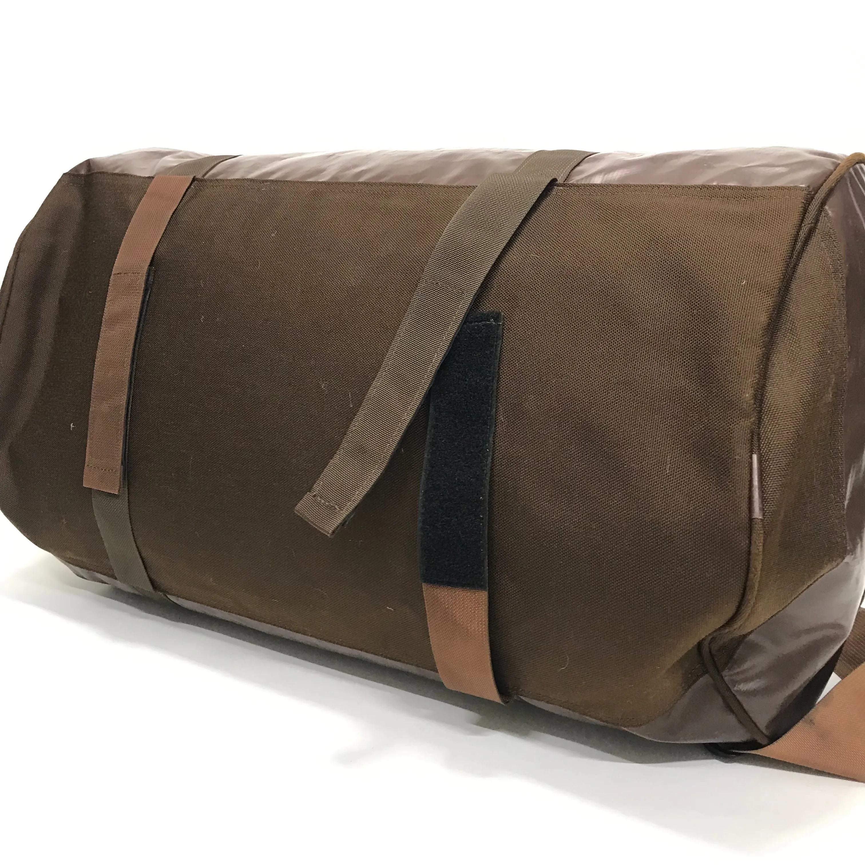Supreme Vintage Vinyl Duffle Bag Brown