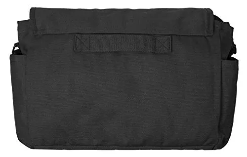 Sweetbriar Classic Messenger Bag - Vintage Canvas Shoulder, Black, Size Large