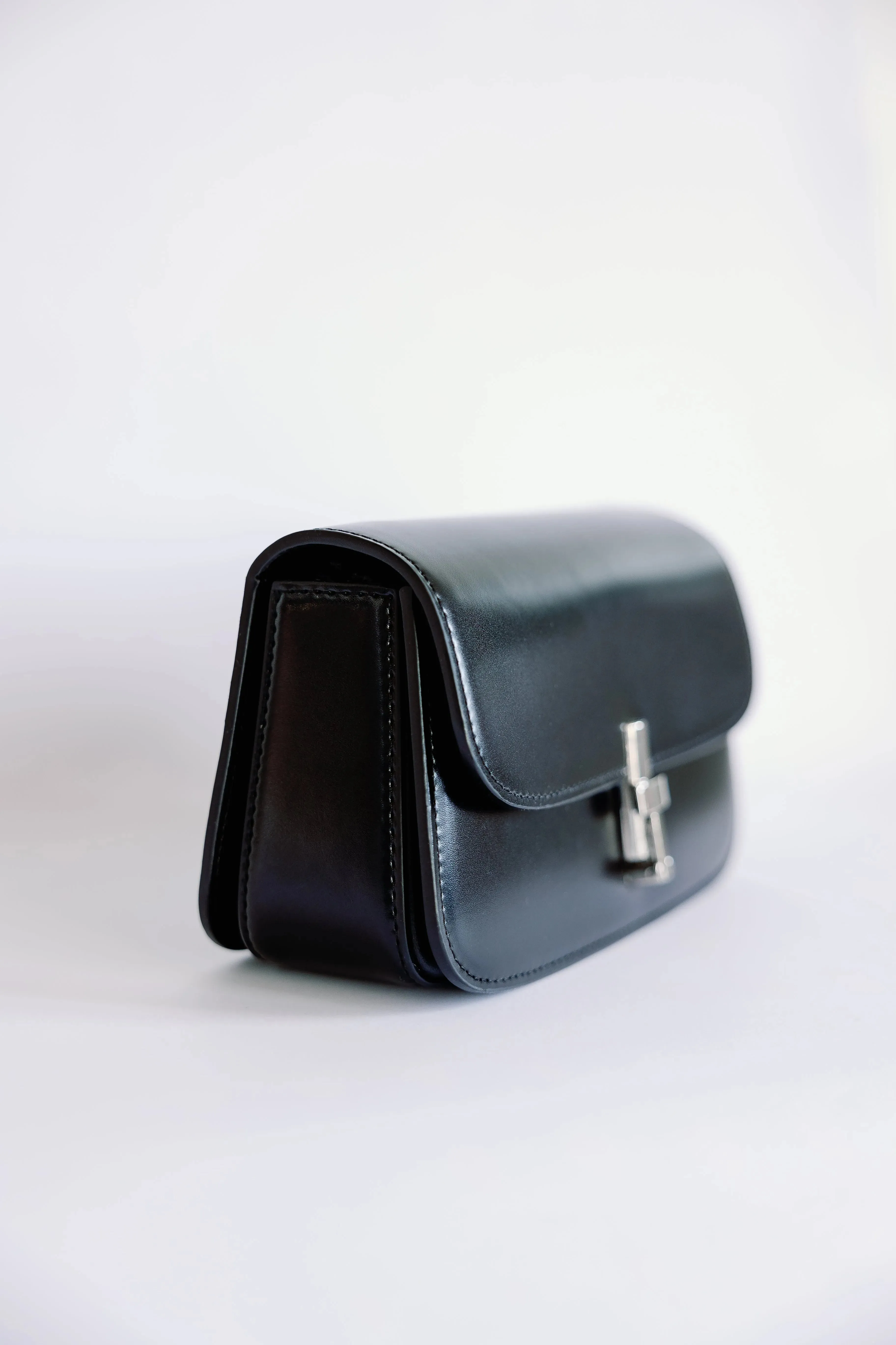 T-Bar Leather Clutch