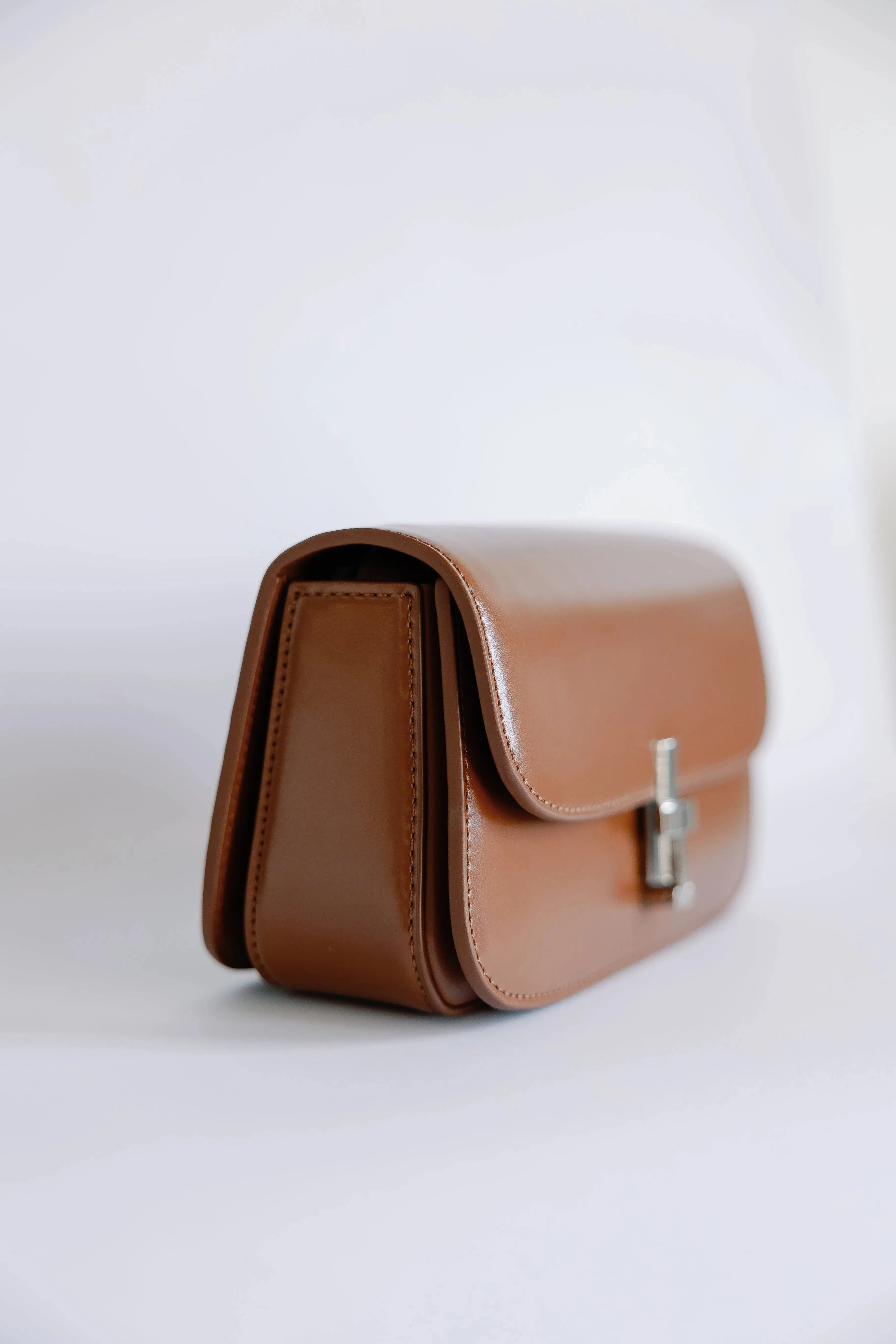 T-Bar Leather Clutch