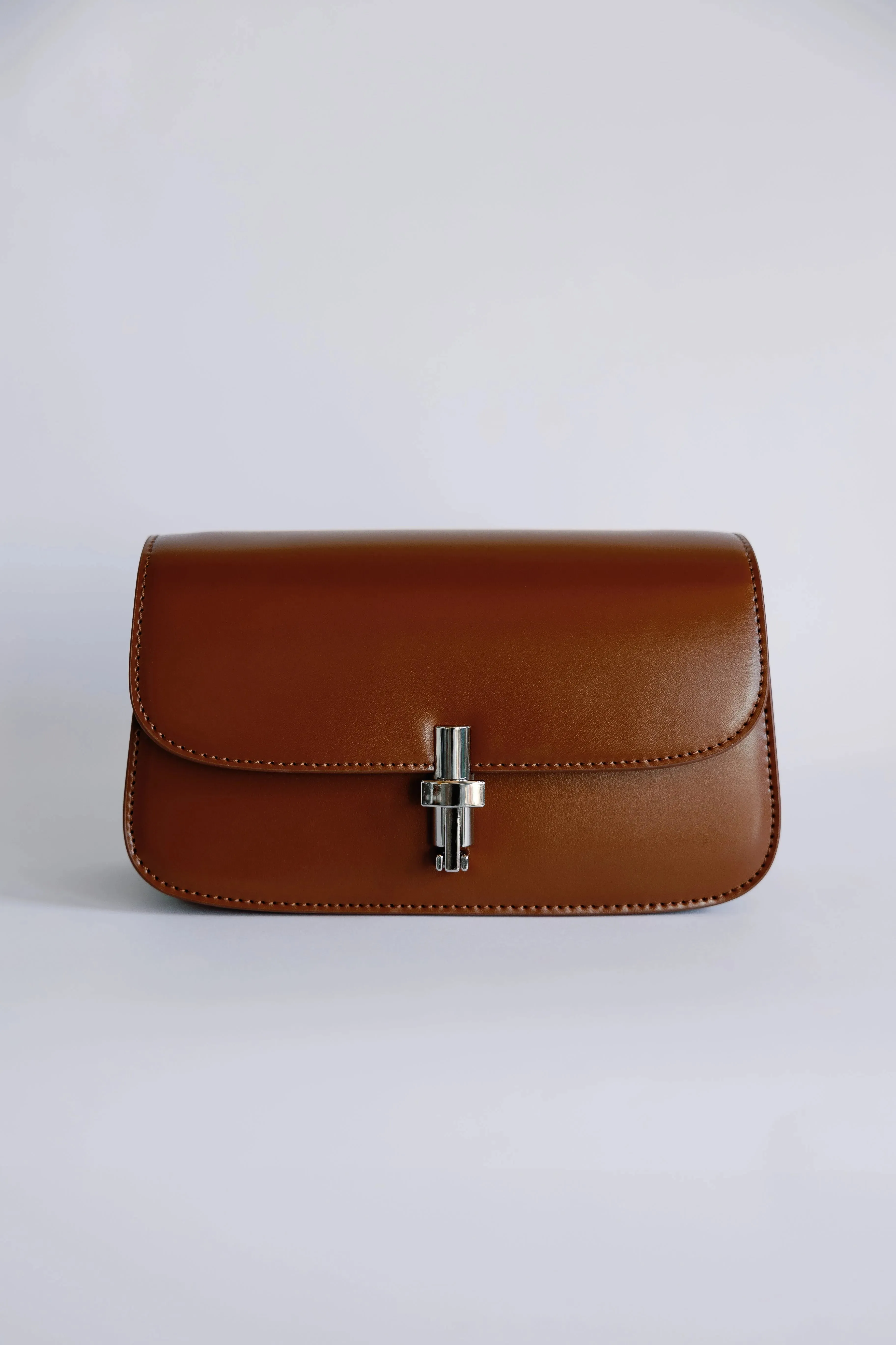 T-Bar Leather Clutch