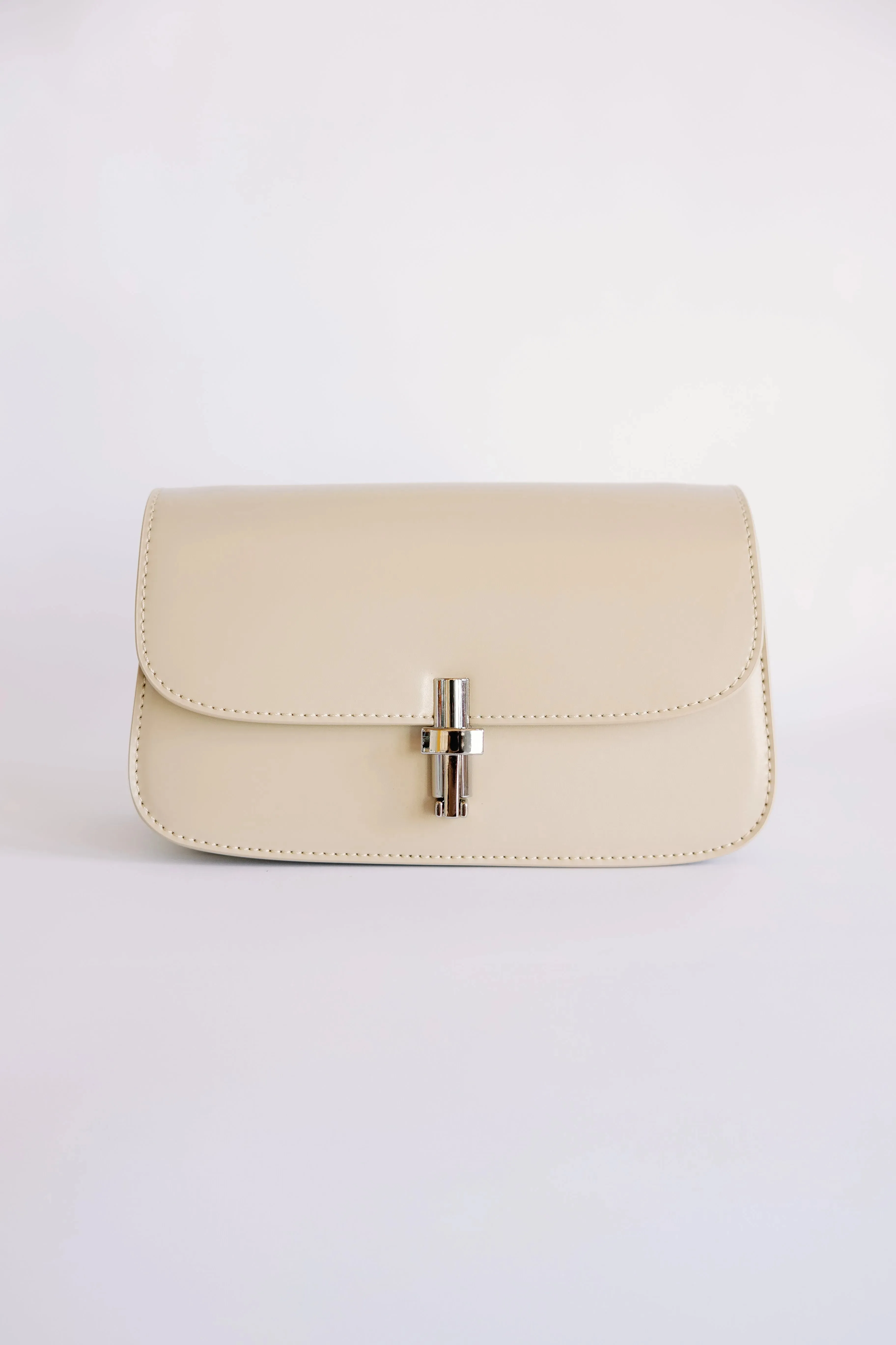 T-Bar Leather Clutch
