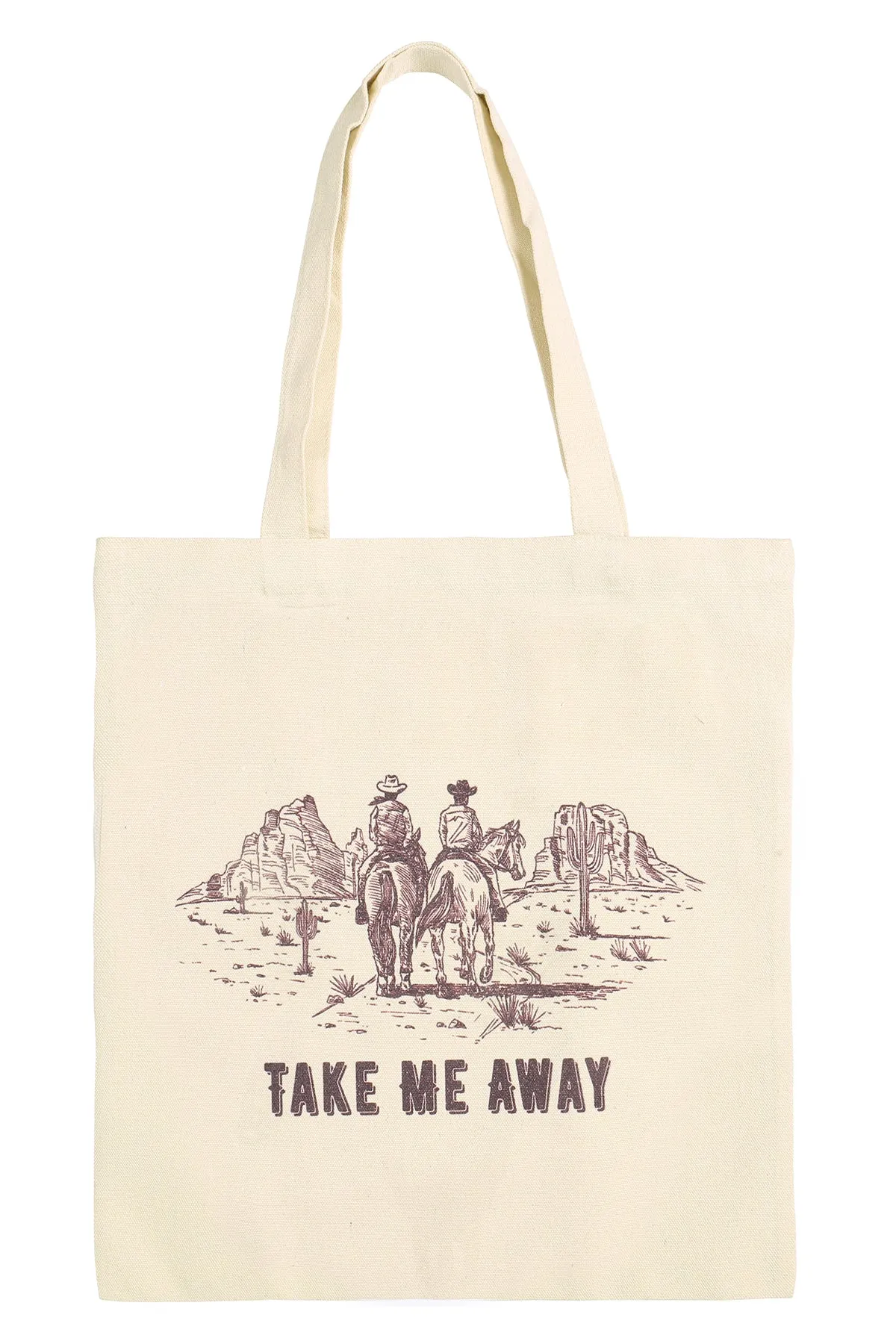 TAKE ME AWAY MINIMALIST PRINT TOTE BAG