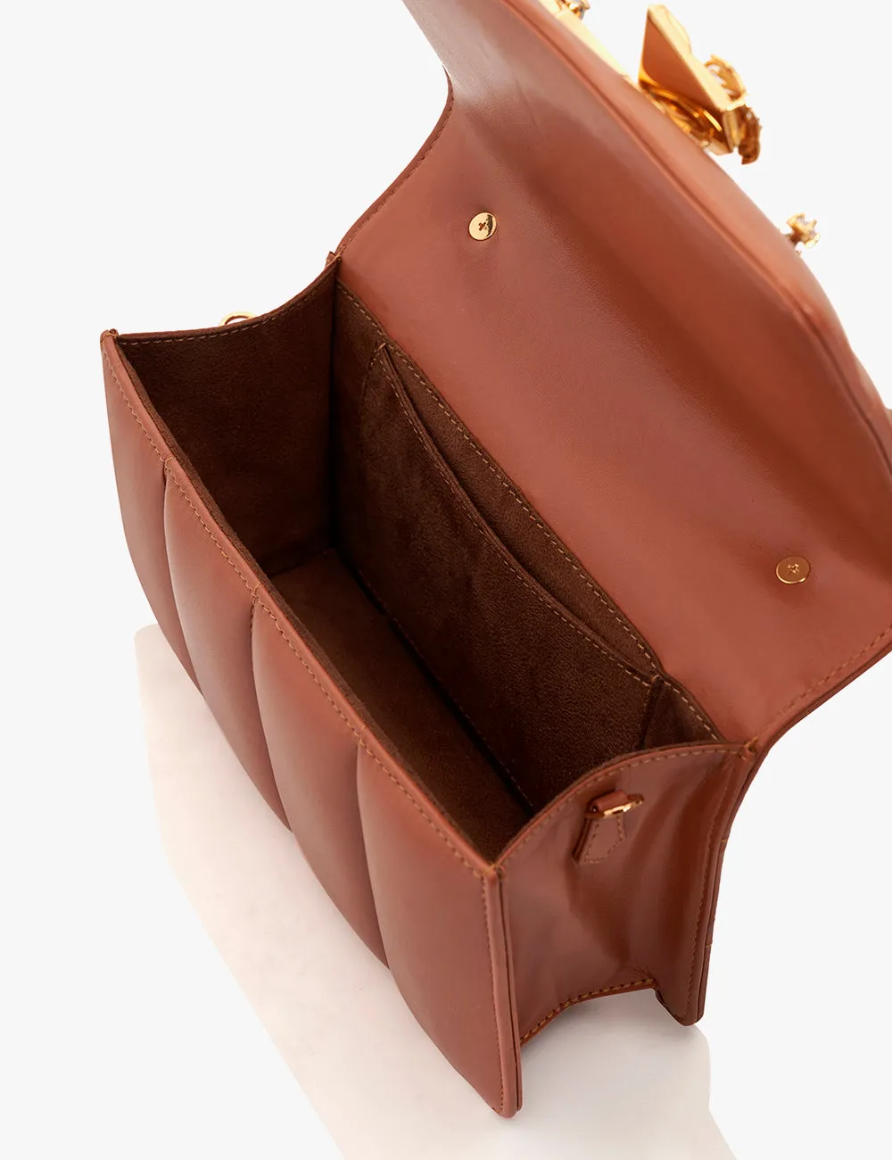 Tan brown midi disco bag
