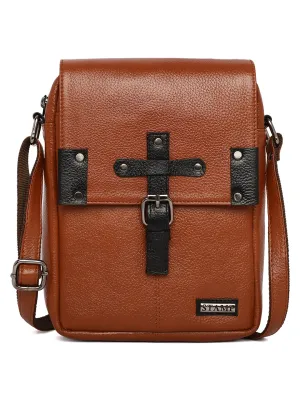 Tan Leather Crossbody Bag CBB2200