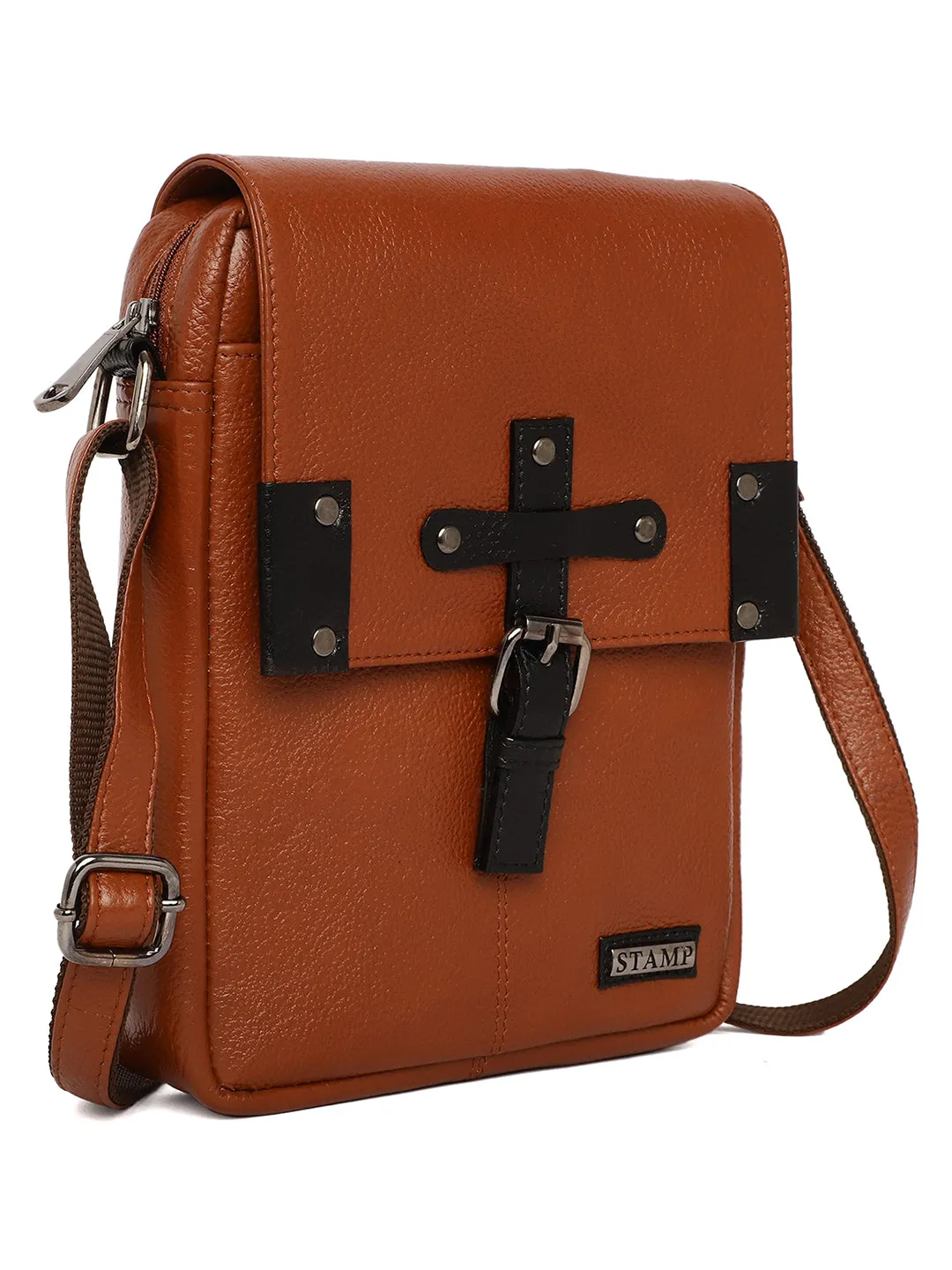 Tan Leather Crossbody Bag CBB2200