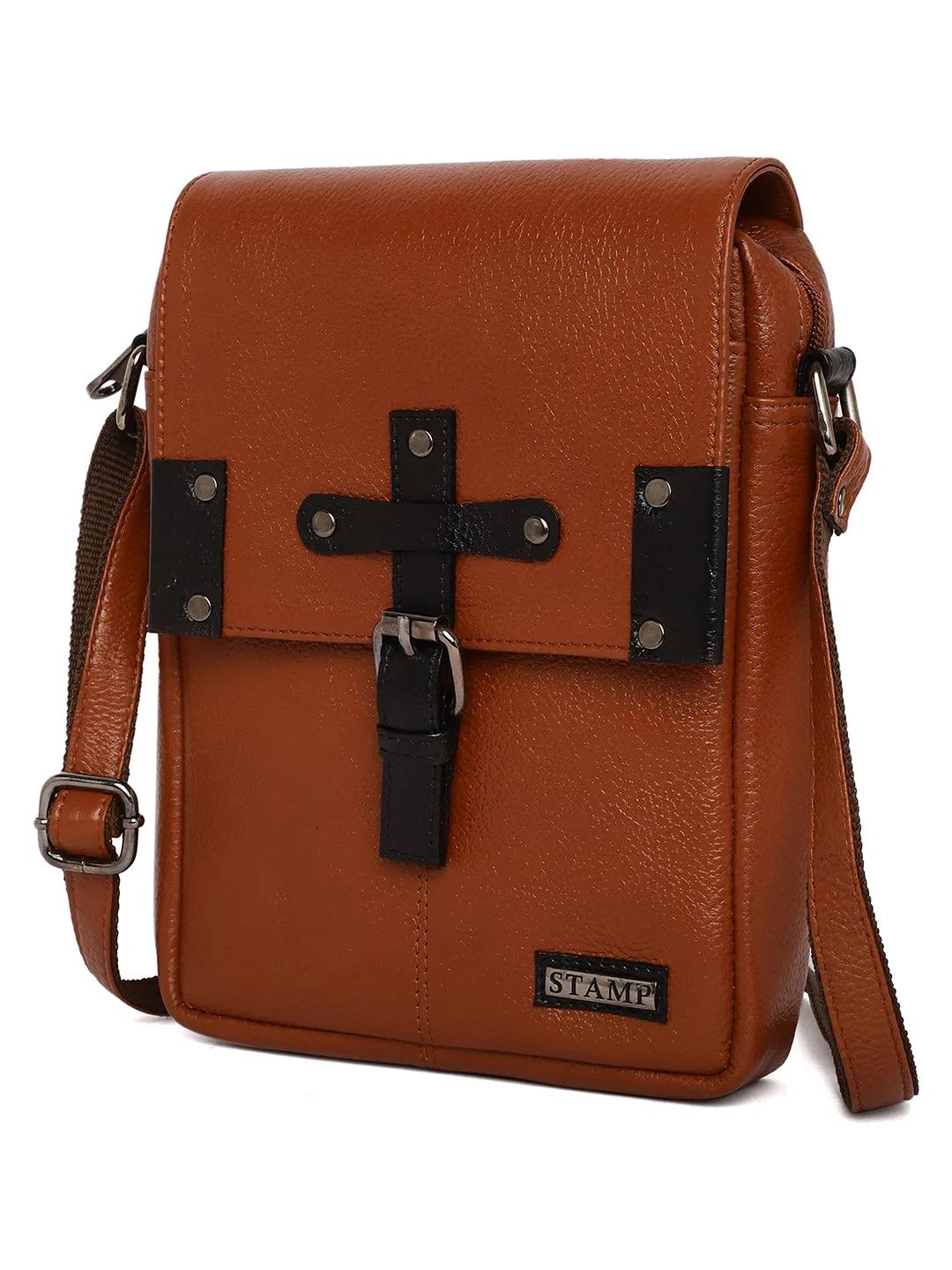 Tan Leather Crossbody Bag CBB2200