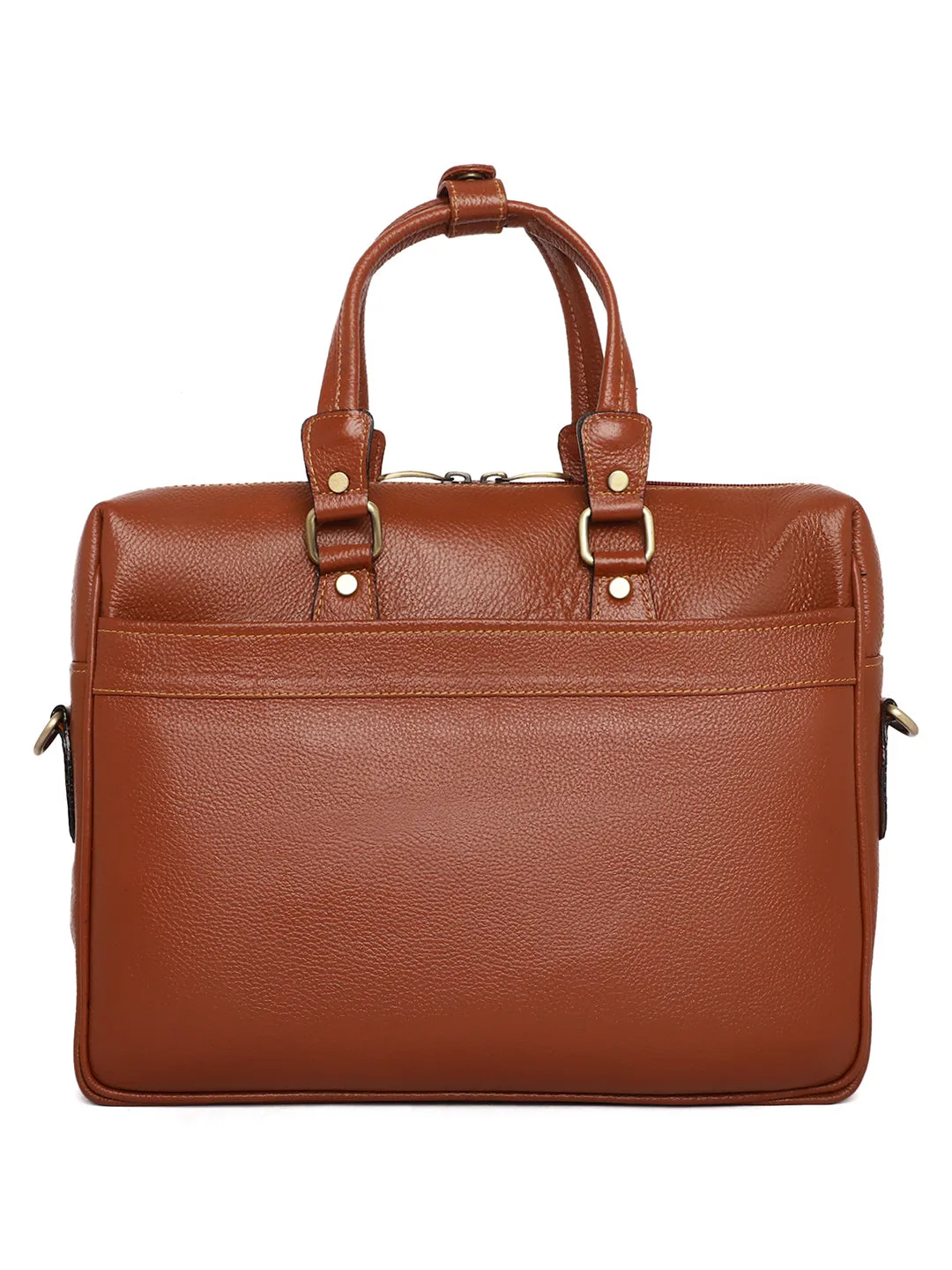 Tan Leather Laptop Bags ZP12116