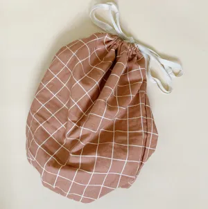 Terracotta Check Large Multi Bag