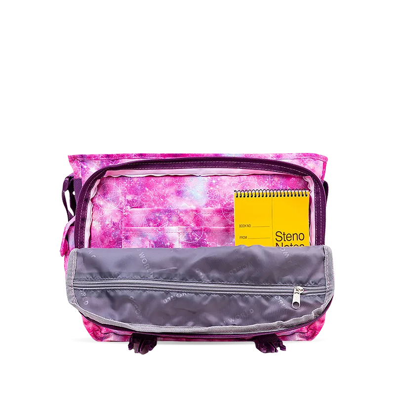 Terry Messenger bag in Purple Galaxy