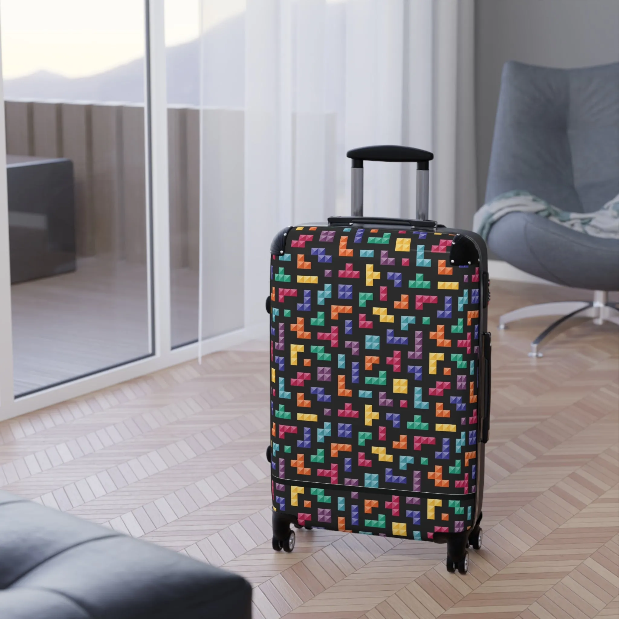 Tetris Inspired Suitcase