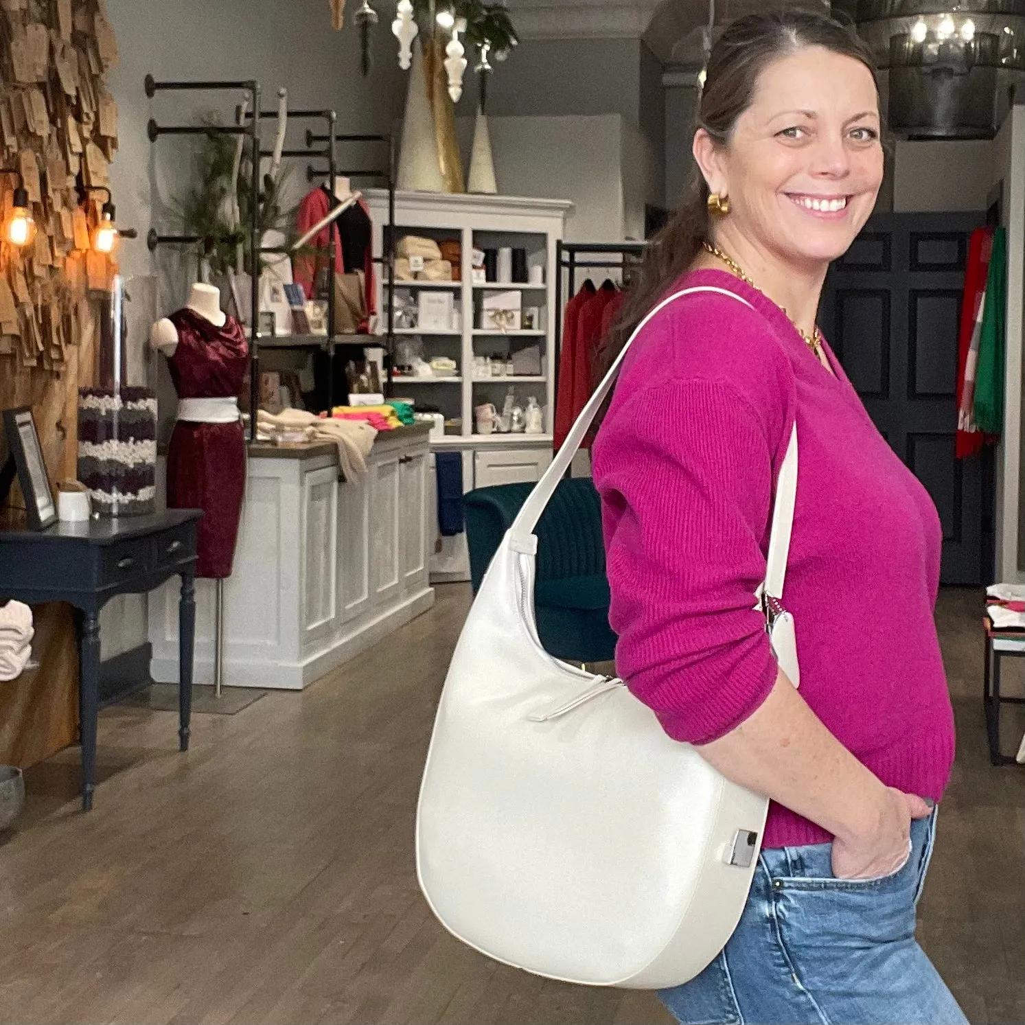 The Andrea, Curved Shoulder Bag