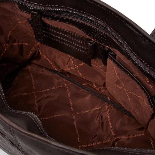 The Chesterfield Leather Shopper Brown Monza