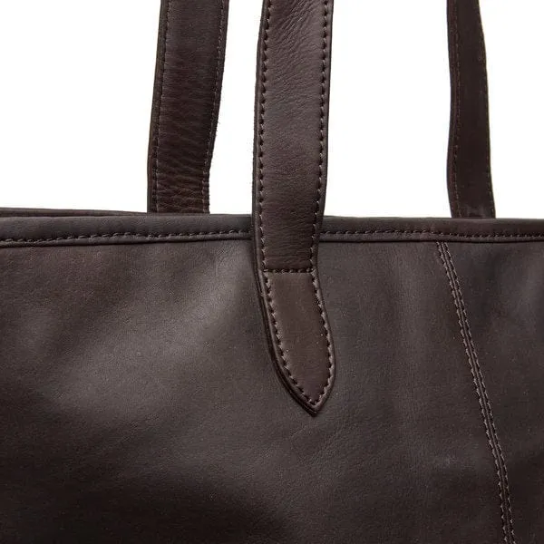 The Chesterfield Leather Shopper Brown Monza