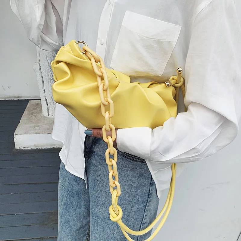 Thick Chain Shoulder Messenger Handbags Summer New Luxury Cross Body Bag