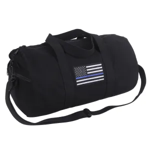 Thin Blue Line Canvas Shoulder Duffle Bag