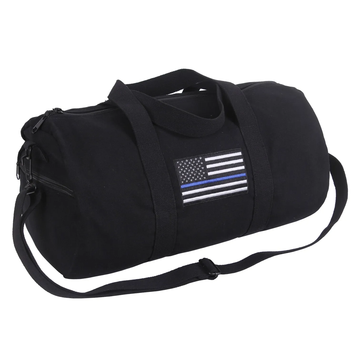 Thin Blue Line Canvas Shoulder Duffle Bag