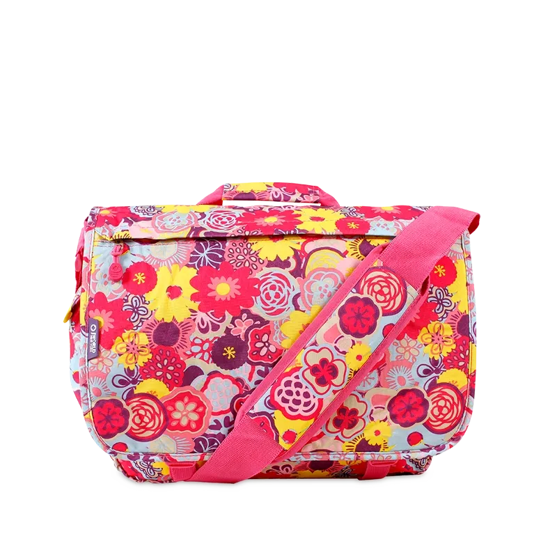 Thomas Laptop Messenger Bag in Poppy Pansy - Final Sale