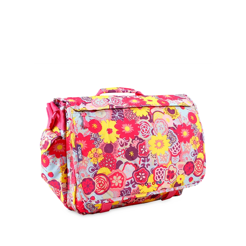 Thomas Laptop Messenger Bag in Poppy Pansy - Final Sale