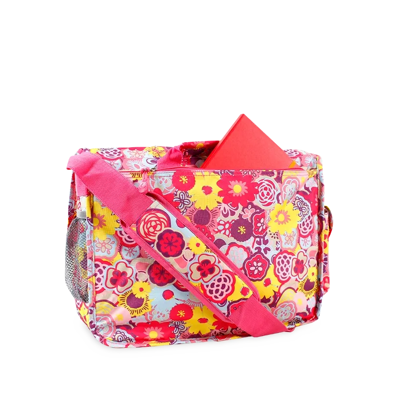 Thomas Laptop Messenger Bag in Poppy Pansy - Final Sale