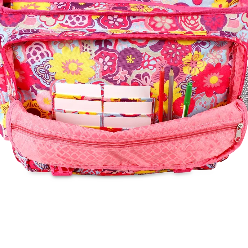 Thomas Laptop Messenger Bag in Poppy Pansy - Final Sale