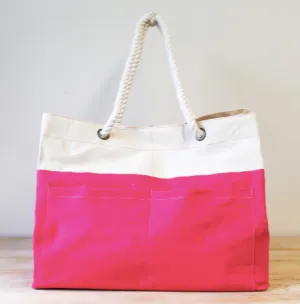 Tickled Pink Beach Bag Tote