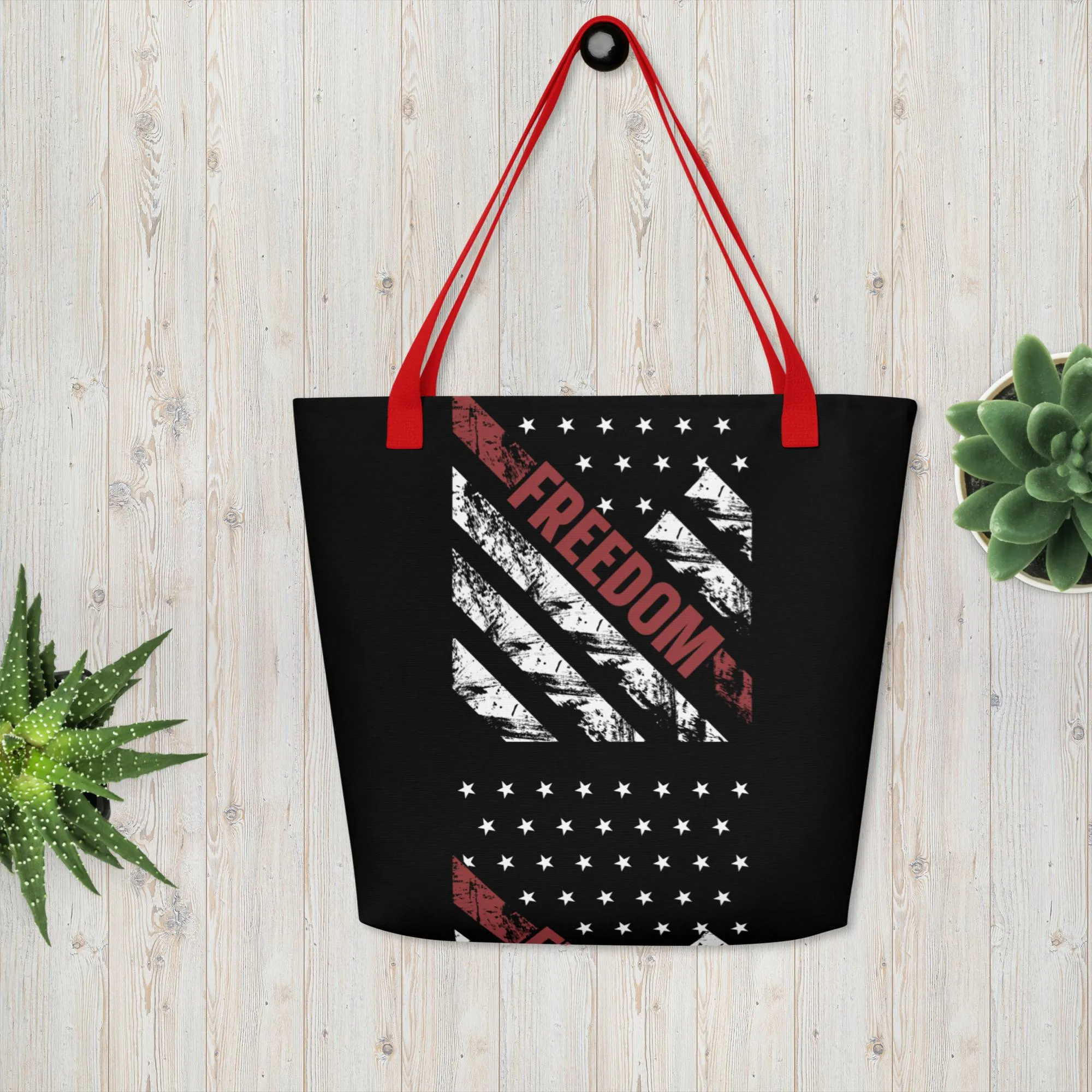 Tote Bag, All-Over Print Large, Shopping Bag, Pocketbook, Patriotic bag