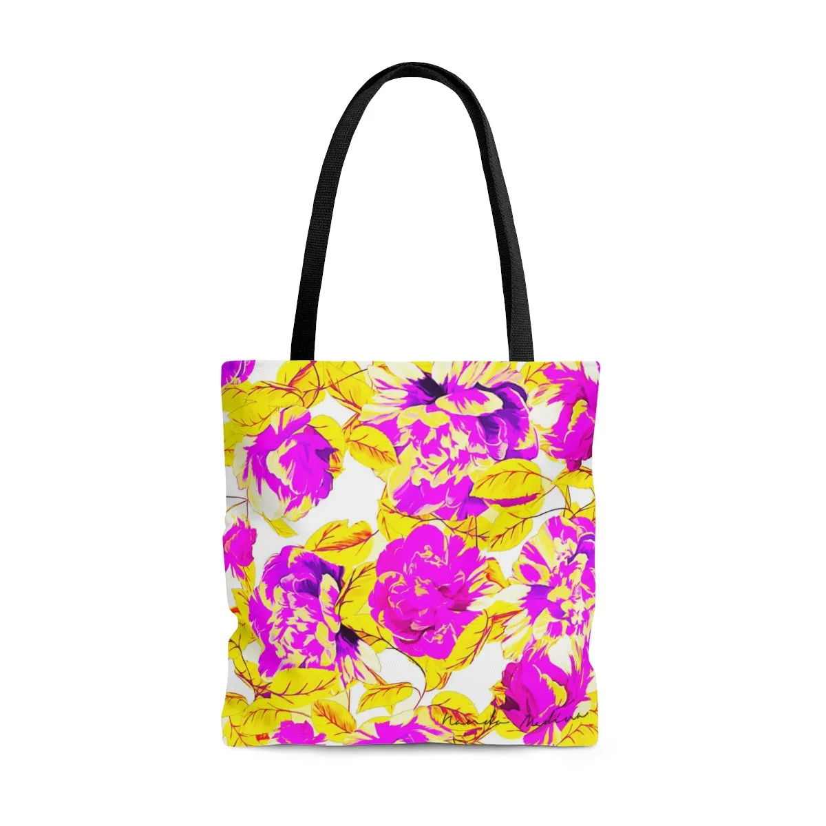 Tote Bag, Neon Garden