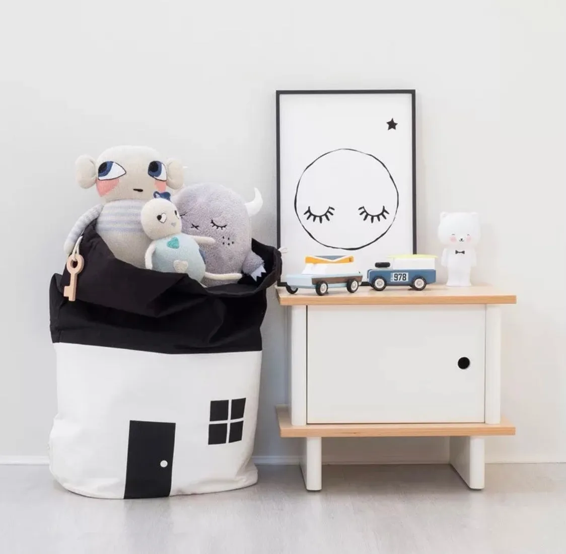 Toy Storage Drawstring Canvas Bag