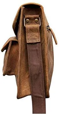 TUZECH Designer Buffalo Hunter Leather bag Laptop Messenger Bag Office Briefcase College Bag - Fits Laptop Upto 13.3 Inches