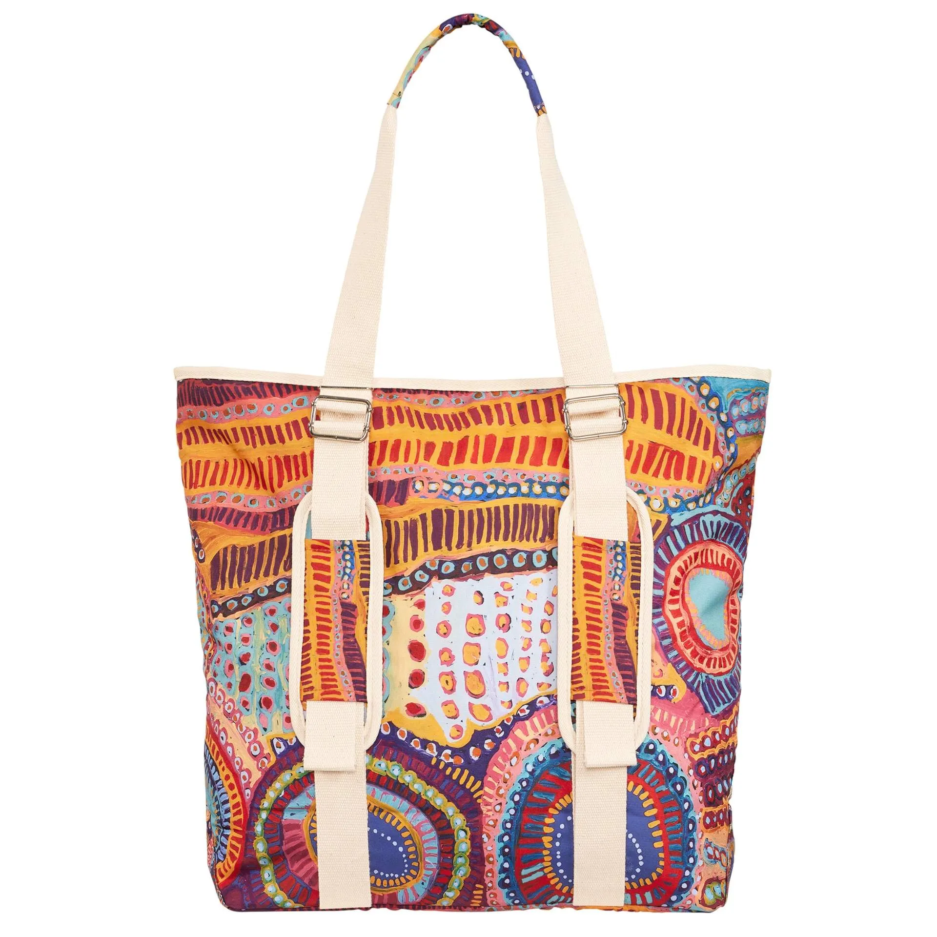 TWO DOGS DREAMING BEACH TOTE BAG