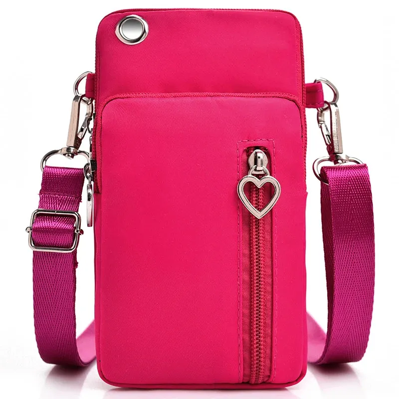 Universal Mobile Phone Bag For Phone Case Wallet Outdoor Sport Arm Purse Shoulder Bag Women Phone Pouch Shoulder Bag