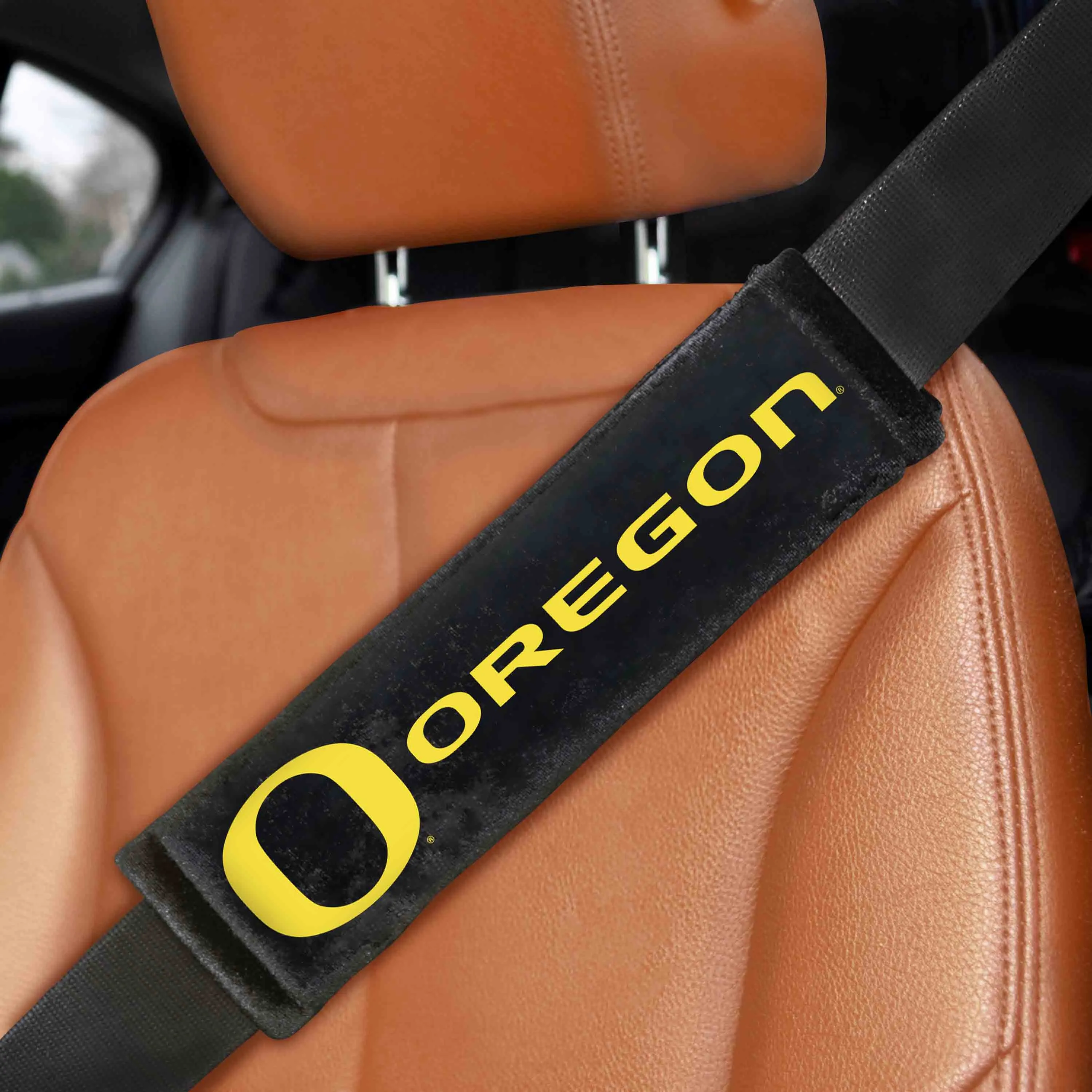 University of Oregon Embroidered Seatbelt Pad - Pair