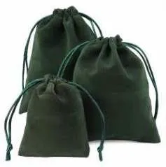 Velvet Drawstring Pouches - Small