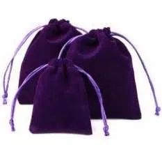 Velvet Drawstring Pouches - Small