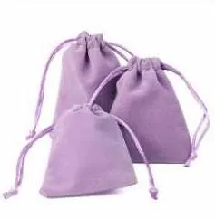 Velvet Drawstring Pouches - Small