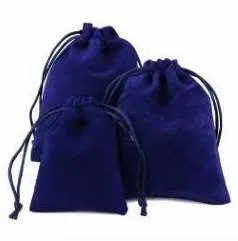 Velvet Drawstring Pouches - Small