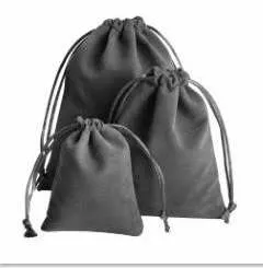 Velvet Drawstring Pouches - Small