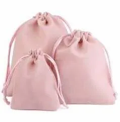 Velvet Drawstring Pouches - Small