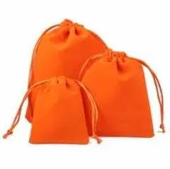 Velvet Drawstring Pouches - Small