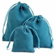 Velvet Drawstring Pouches - Small